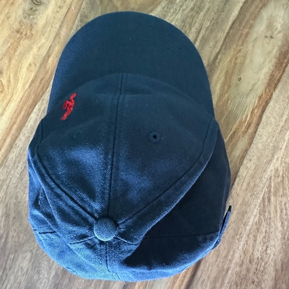 Disney Parks Adult Hat Cap Navy Blue Red Mickey Embroidery Logo Adjustable NWT - Picture 3 of 11